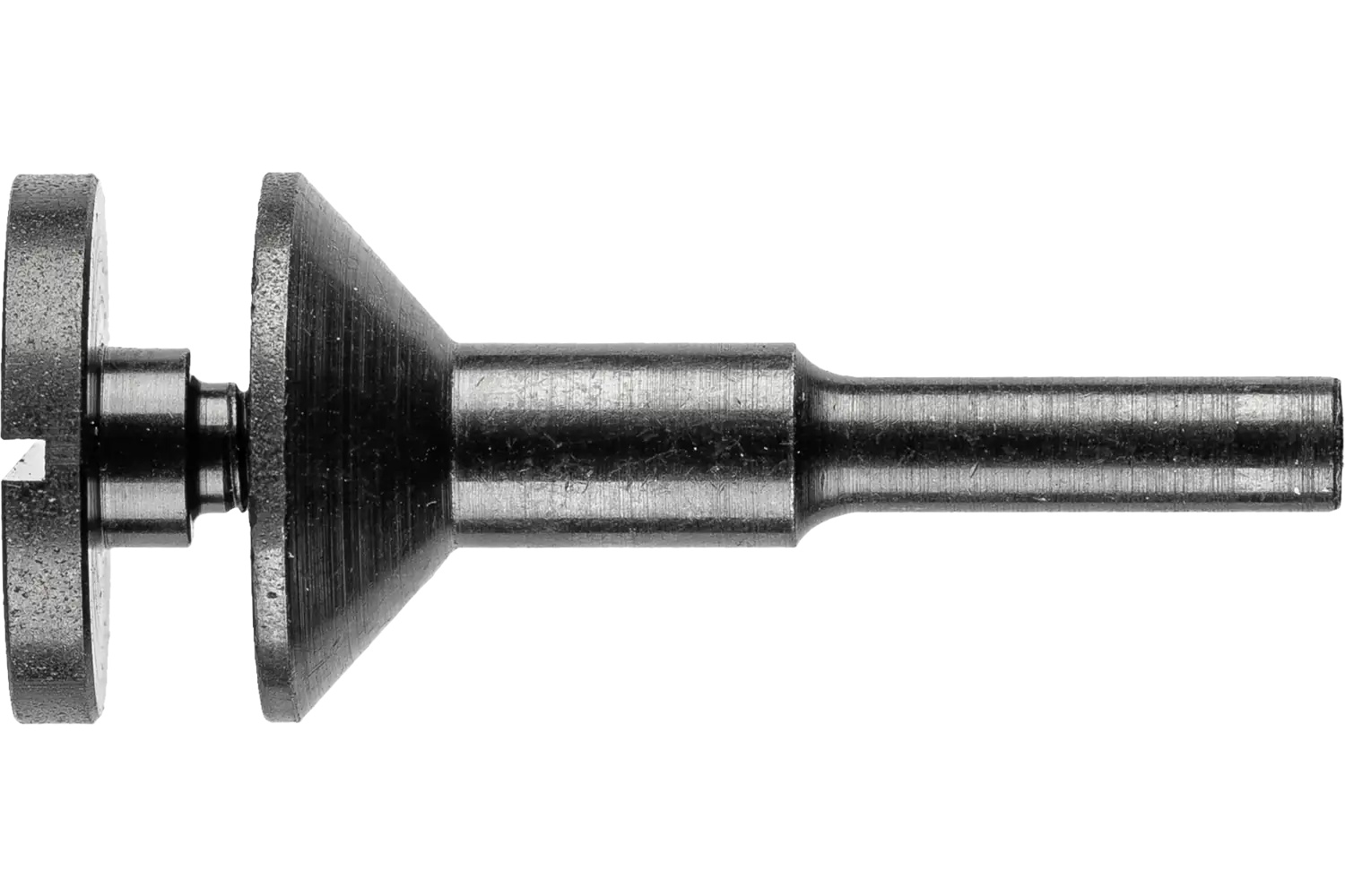 Picture of Pferd Die Grinder Cut-Off Wheel Mandrel, 1/4" Shank, 3/8" Arbor, 1" Flange